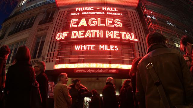 Les Eagles of Death Metal jouent mardi soir sur la scène de l'Olympia à Paris [JOEL SAGET / AFP]