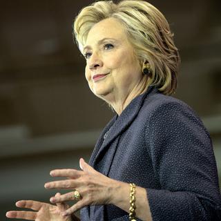 Hillary Clinton lors d'un discours le 16 septembre 2016 à Washington. [AFP - Brendan Smialowski]