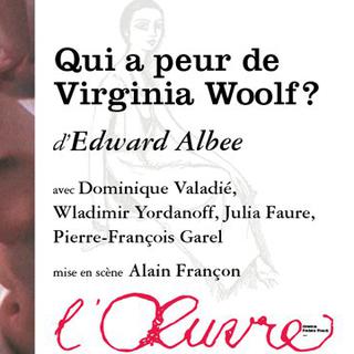 L'affiche du spectacle "Qui a peur de Virginia Woolf?" au Théâtre de l’œuvre. [DR - theatredeloeuvre.fr]