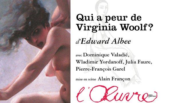 L'affiche du spectacle "Qui a peur de Virginia Woolf?" au Théâtre de l’œuvre. [DR - theatredeloeuvre.fr]