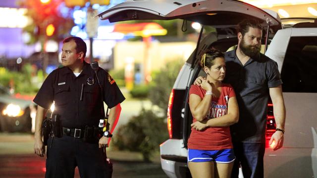 Dallas est sous le choc après la fusillade en marge d'une manifestation. [Getty Images/AFP - Ron Jenkins]