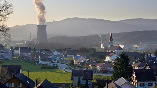 La centrale nucléaire de Gösgen, dans le canton de Soleure. [Keystone - Martin Ruetschi]