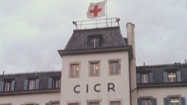 Bâtiment du CICR à Genève, 1989. [RTS]