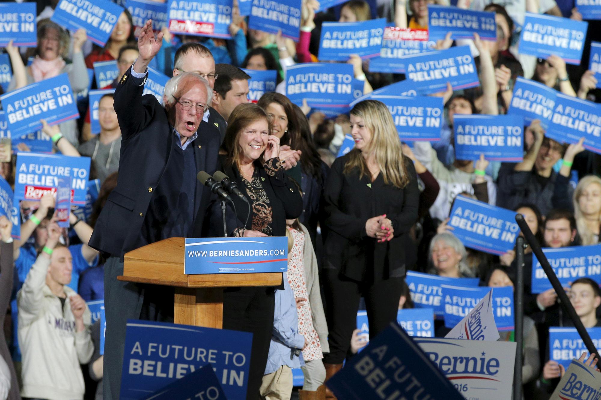 Bernie Sanders a largement convaincu ses électeurs dans son Etat d'origine, le Vermont. [REUTERS - Brian Snyder]