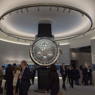 La 26e édition du Salon international de la haute horlogerie (SIHH) se tient à Palexpo à Genève. [Keystone - Sandro Campardo]