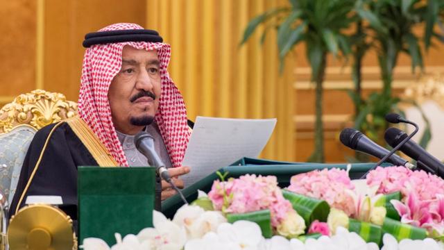 Le roi d'Arabie saoudite Salman bin Abdulaziz le 28 décembre dernier. [HO/SPA/AFP]