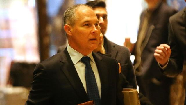 Sous l'impulsion de Scott Pruitt, 28 Etats ont entamé une action en justice contre les réglementations de l'EPA pour réduire les émissions des centrales électriques au charbon. [GETTY IMAGES NORTH AMERICA - AFP - SPENCER PLATT]