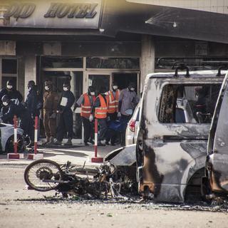 L'hôtel Splendid, l'un des établissements de Ouagadougou pris pour cible par les djihadistes, après l'attaque.