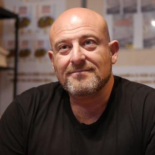 Piero Falotti, alias Piero San Giorgio, au Salon du Livre 2014 à Paris. [YouTube]