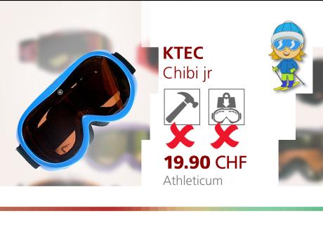 Masque de ski pour enfants Chibi Jr de Ktec. [ABE / RTS]