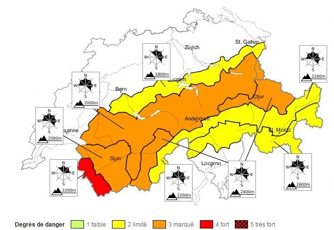 Bulletin d'avalanches pour lundi 4 janvier 2016 (édition de 8h00). [SLF]