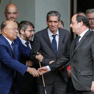 François Hollande a rencontré les représentants des cultes français. [Thomas Padilla]