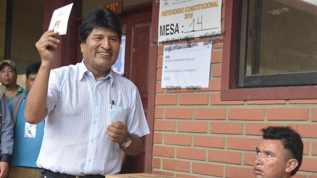 Les Boliviens ont refusé d'autoriser le président Evo Morales à briguer un 4e mandat. [Jorge Abrego]