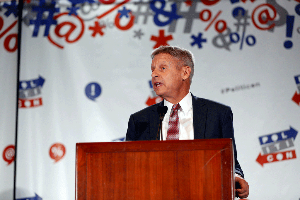 Gary Johnson, président du parti libertarien américain. [Reuters - Patrick T. Fallon]