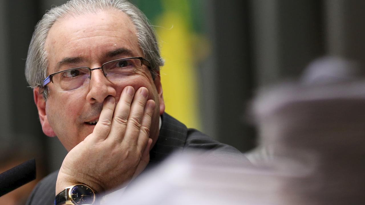Le polémique et très conservateur Eduardo Cunha est au coeur de la crise politique et économique qui secoue le pays et a infligé de sévères défaites au gouvernement de gauche de Dilma Rousseff en 2015. [Adriano Machado]