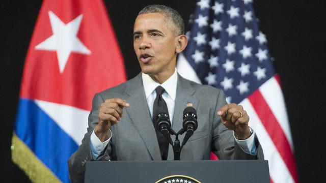 Barack Obama a déclaré: "Je crois en le peuple cubain" [EPA/Keystone - Michael Reynolds]