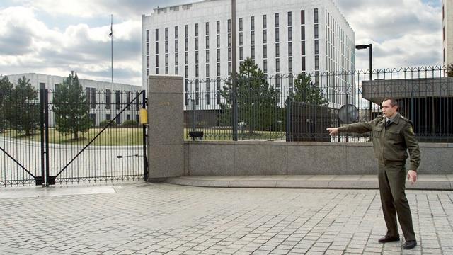 L'ambassade russe à Washington. [Larry Downing]
