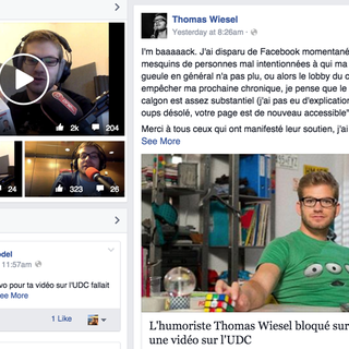 Extraits de la page facebook de Thomas Wiesel. [DR]