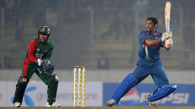 Une scène d'un match de cricket opposant l'Inde au Bangladesh en janvier 2010. [AFP - Munir uz Zaman]