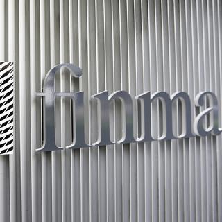 Le logo de la FINMA. [Keystone - Peter Klaunzer]