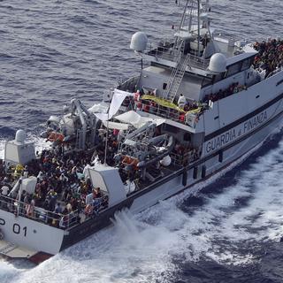 Sauvetage en Méditerranée en mai 2015 (image prétexte). [Keystone - Antonio Calanni]