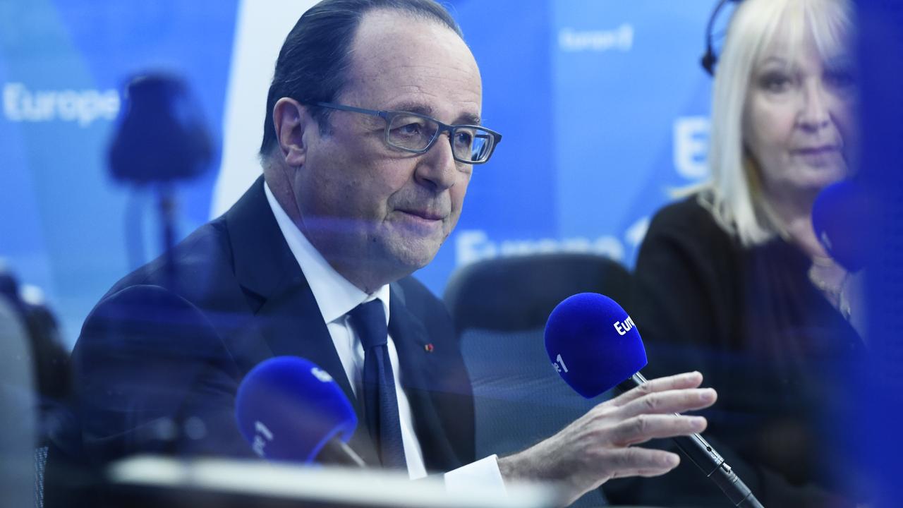 François Hollande à la matinale d'Europe 1, le 17 mai 2016. [Miguel Medina]