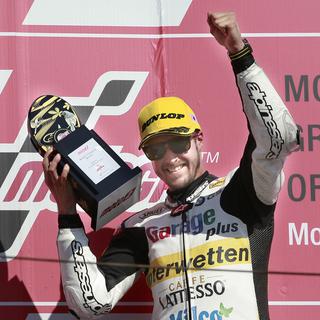 Thomas Lüthi a remporté son troisième GP de la saison. [Keystone - Shizuo Kambayashi]