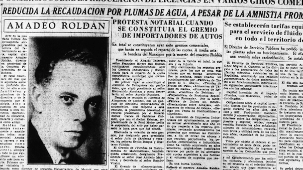 Mort de Roldán (Diario de la marina,3 mars 1939).