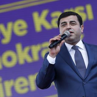 Selahattin Demirtas, co-leader du parti pro-Kurdes HDP, ici en juin 2016. [Keystone - Sedat Tuna]