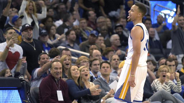 Stephen Curry a encore une fois fait le show devant le public d'Oakland. [Keystone - Phelan M. Ebenhack]