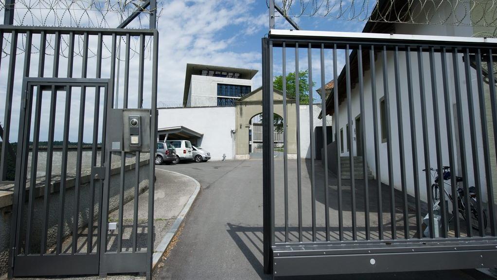L'entrée de la prison de Thorberg, dans le canton de Berne. [Keystone - Lukas Lehmann]