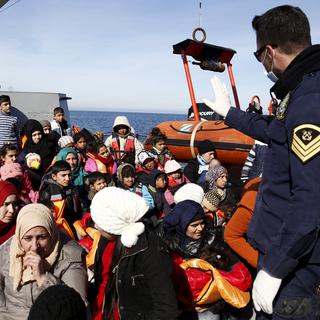 La plupart des migrants tentent de passer par la Grèce. [Giorgos Moutafis]