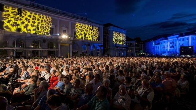 La Piazza Grande à la veille de l'ouverture officielle du Festival del film Locarno. [EPA/Keystone - Alexandra Wey]