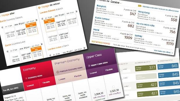 Quelque 70% des personnes voyageant en avion réserveraient leurs billets sur internet (image d'illustration). [Captures d'écran]