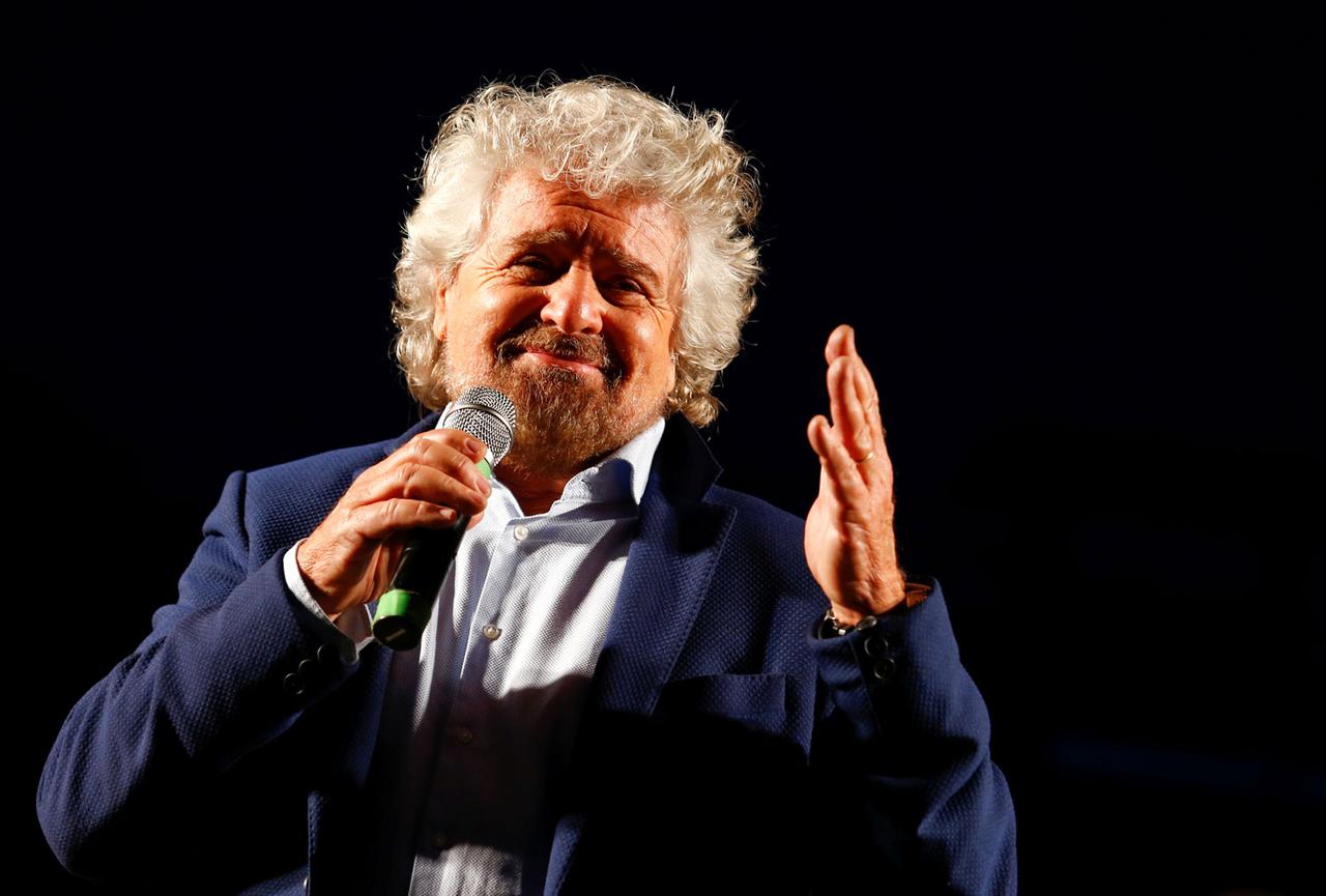 Beppe Grillo, fondateur du Mouvement 5 étoiles. [Reuters - Remo Casilli]