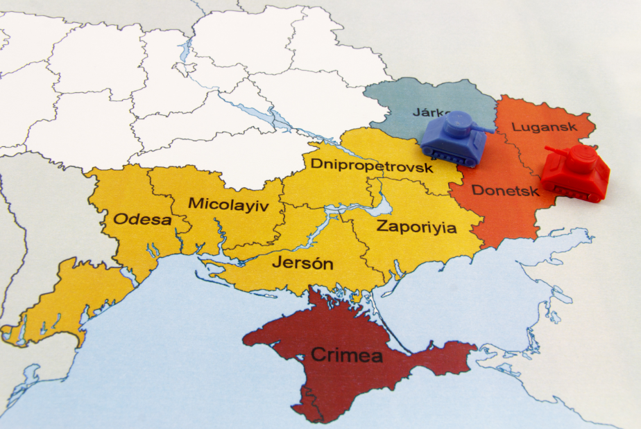 Les zones conflictuelles en Ukraine.