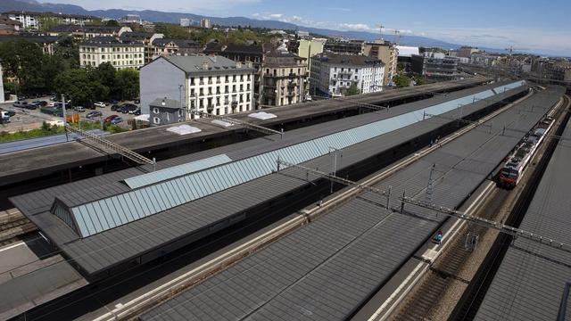 Le 3e dossier du Grand Genève porte notamment sur l'aménagement futur de la gare de Cornavin. [Keystone - Salvatore Di Nolfi]