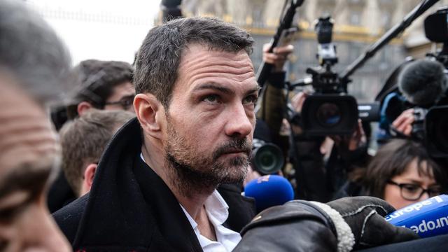 Jérôme Kerviel à son arrivée lundi 18 janvier à la Cour de révision à Paris. [EPA/CHRISTOPHE PETIT TESSON]