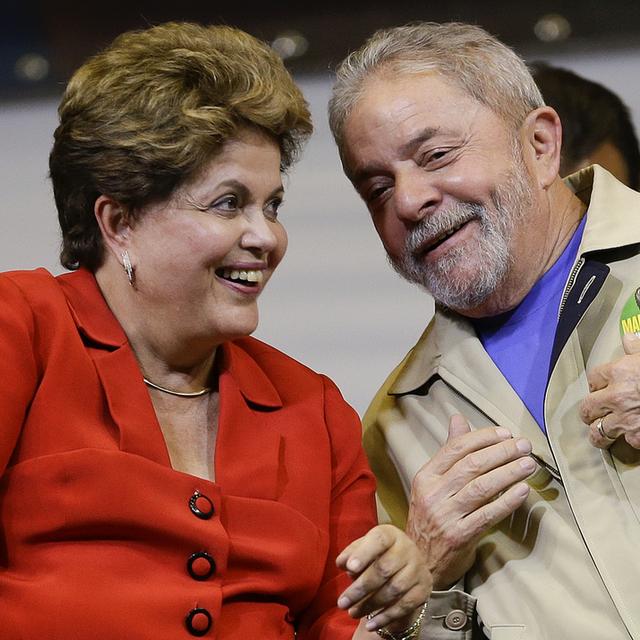 La présidente brésilienne Dilma Rousseff et son mentor Lula. (photo d'archives)