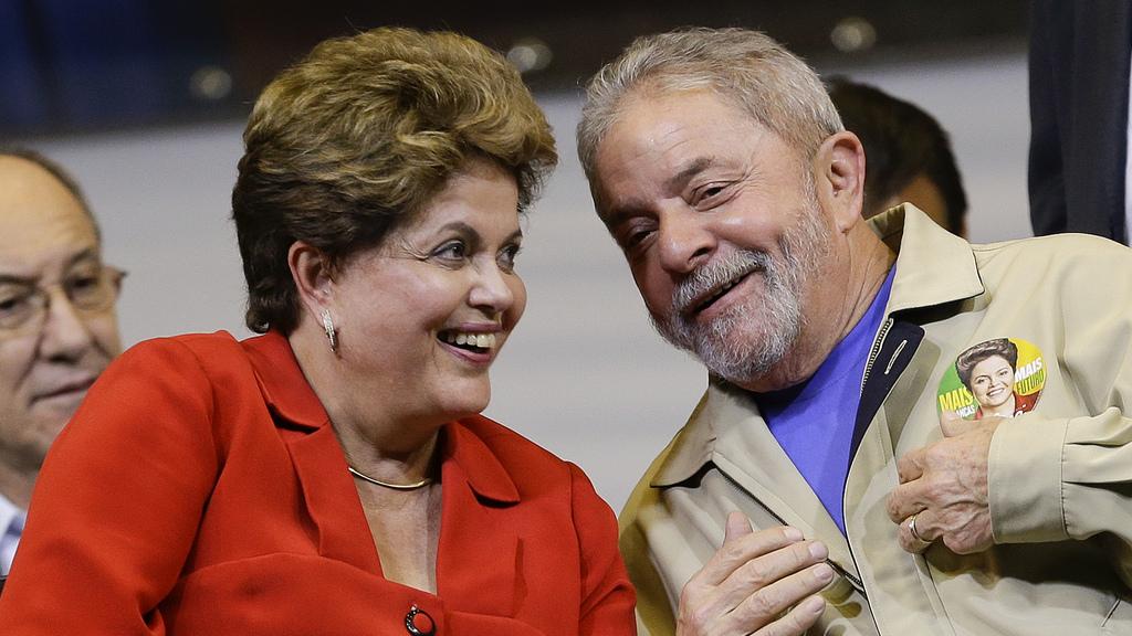 La présidente brésilienne Dilma Rousseff et son mentor Lula. (photo d'archives)