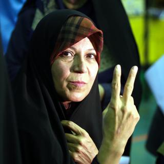 Faezeh Hashemi, fille de l'ancien président iranien Rafsandjani. [AFP - Fatemeh Bahrami]