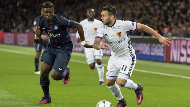 Steffen (11) et le FC Bâle avaient été battus 3-0 à l'aller au Parc des Princes. [Georgios Kefalas]