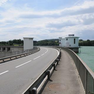 Le barrage de Schiffenen, appartenant au Groupe E. [Groupe E]