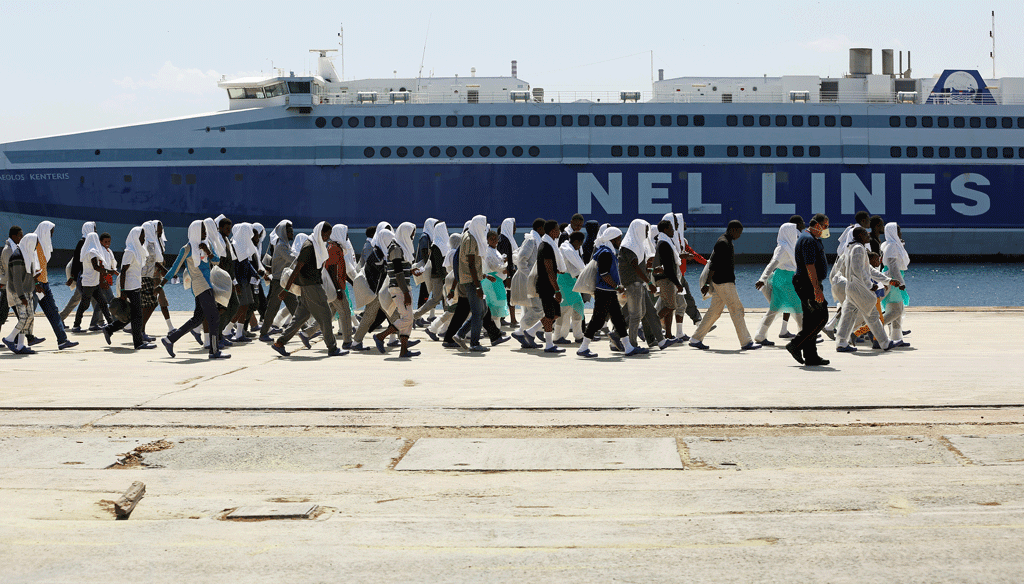 Le nombre de migrants qui cherchent à gagner l'Italie est en augmentation. [Reuters - Antonio Parrinello]