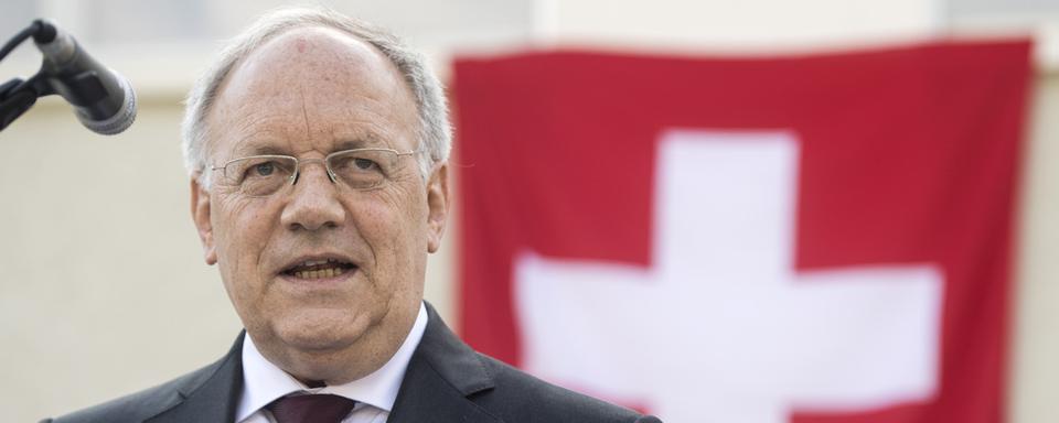 Johann Schneider-Ammann estime que le soutien octroyé aux entreprises est suffisant. [Keystone - Marcel Bieri]