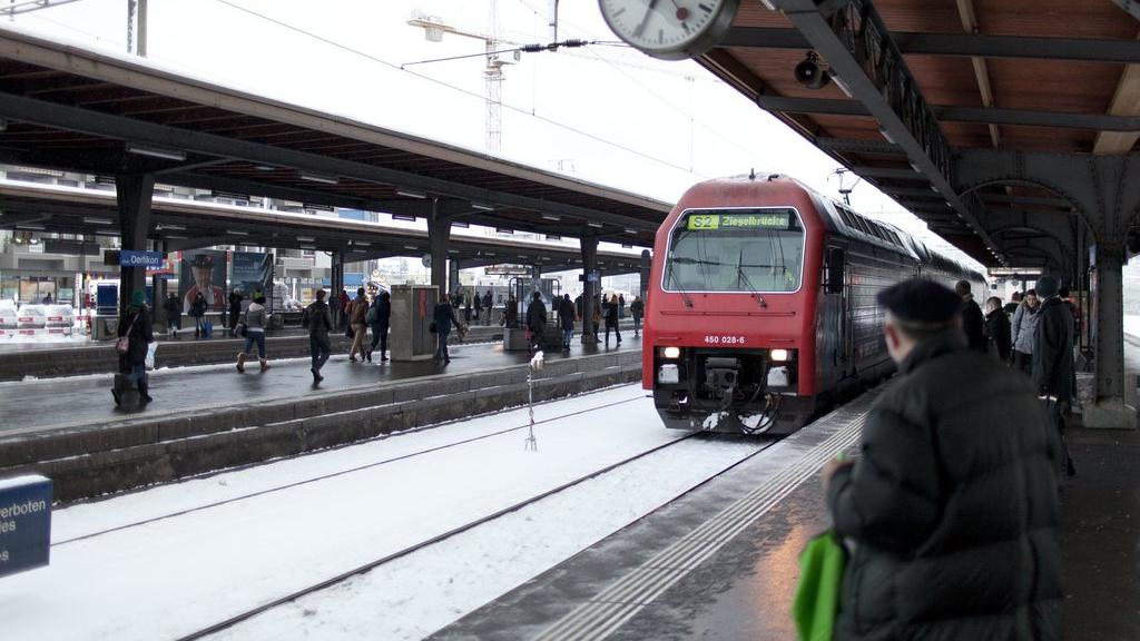Un train régional entre en gare d'Oerlikon en 2012 (image d'illustration).