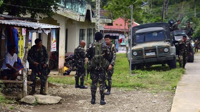 L'armée déployée aux Philippines pour le scrutin présidentiel. [Keystone - EPA/ROBERT DEJON]