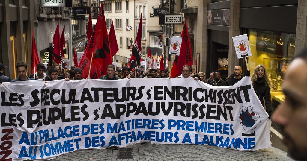 Manifestation Lausanne contre le