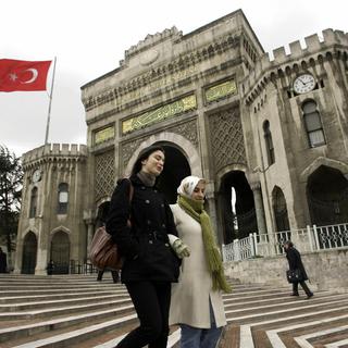 L'université d'Istanbul alors que les universitaires sont visés par de nouvelles mesures autoritaires. [AP/Keystone - Ibrahim Usta]