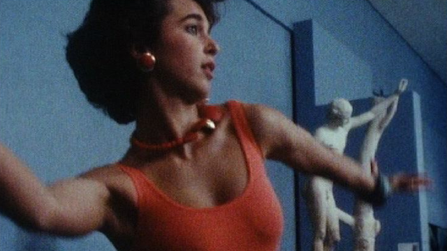 Mylène faisant une démonstration de Body Shape en 1989. [RTS]